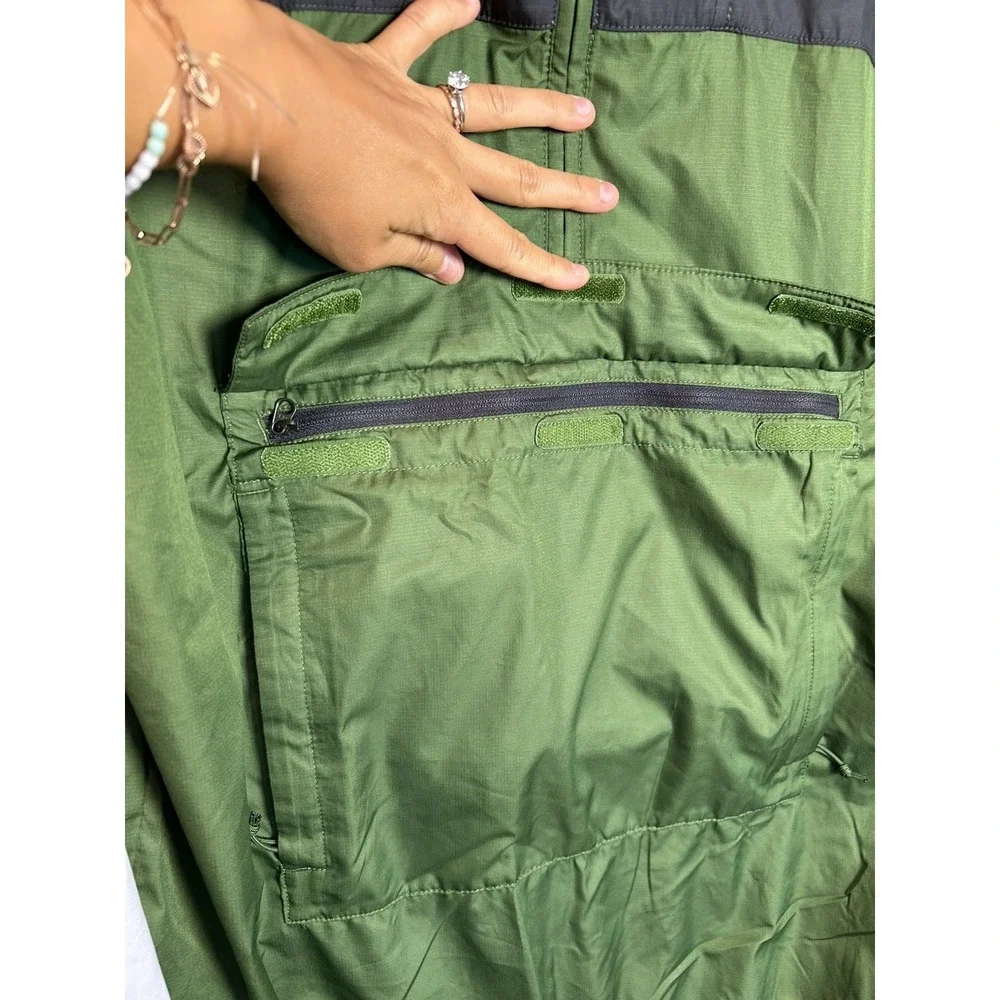 THE NORTH FACE Windwall Jacket Men L Color block Packable Half Zip Hike Trail